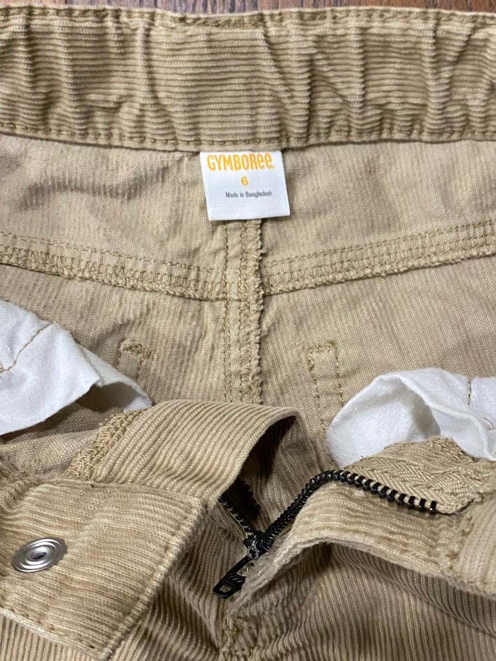 Gymboree Boys ‘Epic Dog’ Khaki Corduroy Pants Size 6 - Picture 5 of 10